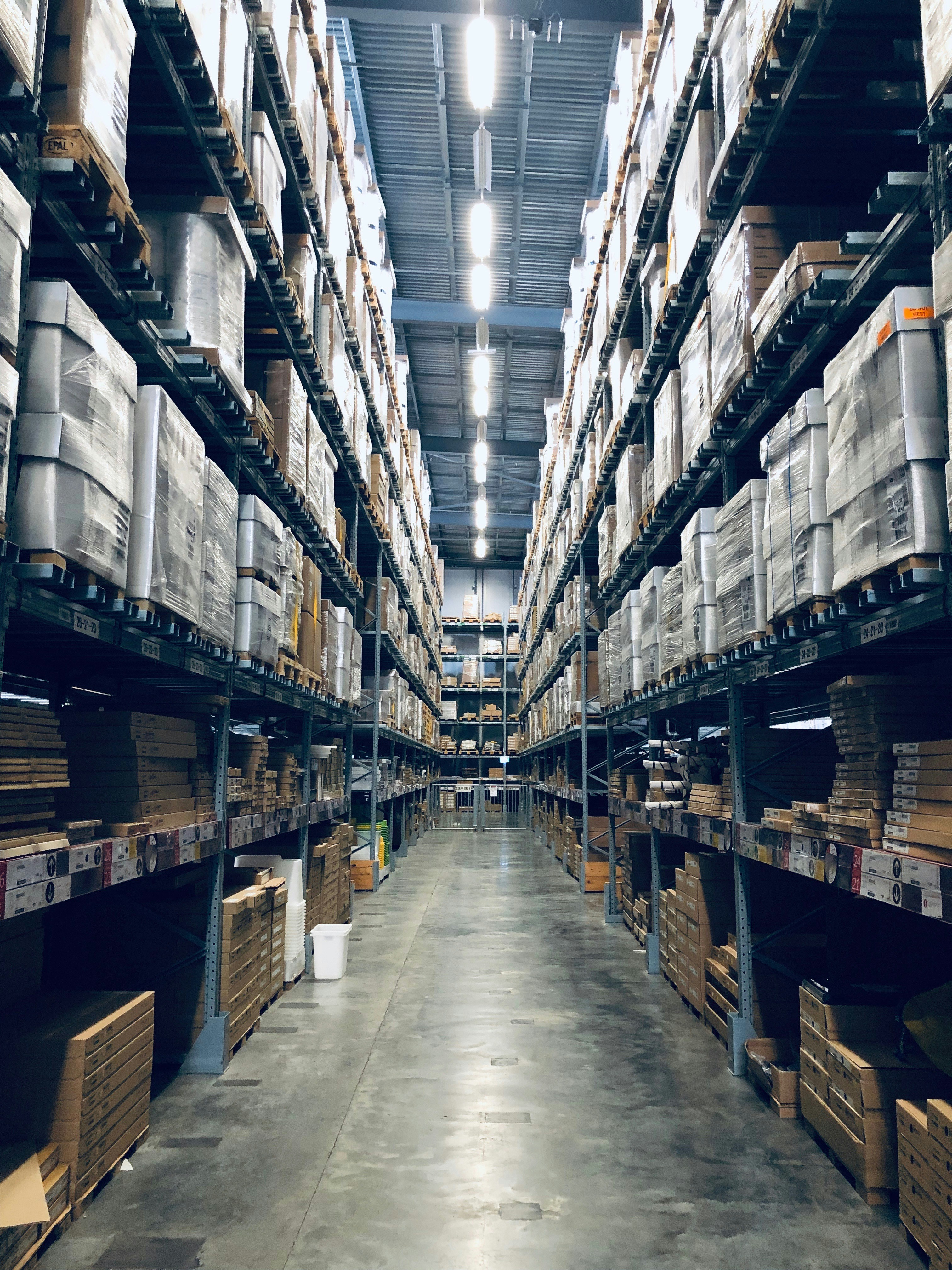 Warehouse and distribution facility interior