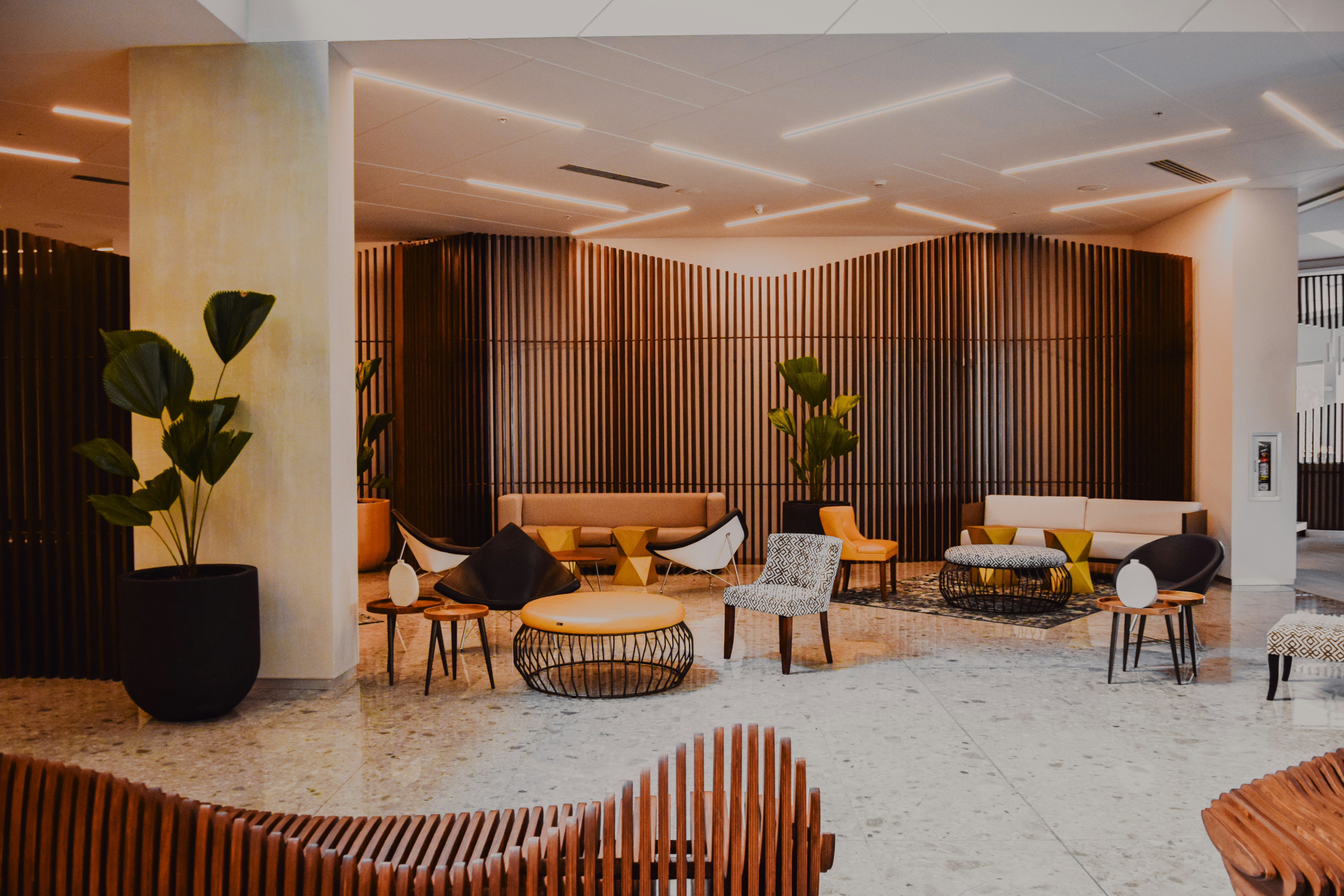 Hotel lobby interior